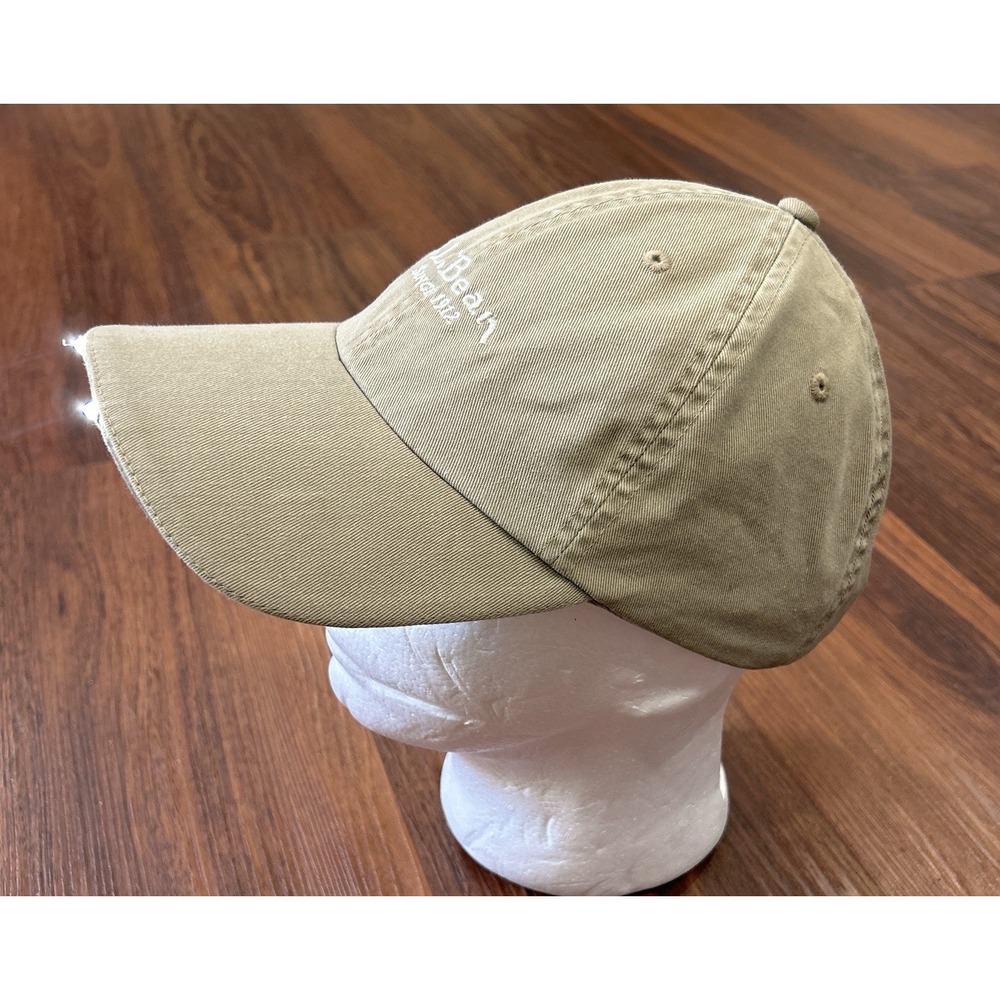 L.L. Bean Pathfinder LED Hat Mens One Size Khaki Lighted Brim Outdoor Cap - Picture 5 of 15